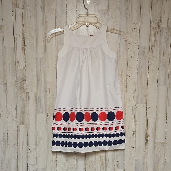 Gymboree Stylish White and Red Kids Dress - Picture 1 of 4